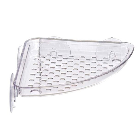 Mensola sonda bagno angolare cm18x18h 3 trasparente [casre4994]