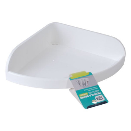 Mensola xtra 11421 bagno angolare cm23x23h 7 bianco [tr5800]