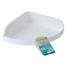 Mensola xtra 11421 bagno angolare cm23x23h 7 bianco [tr5800]