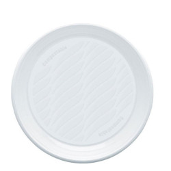 Piatto dessert natural bibo monouso in bioplastica bianco 50pz [5546950]