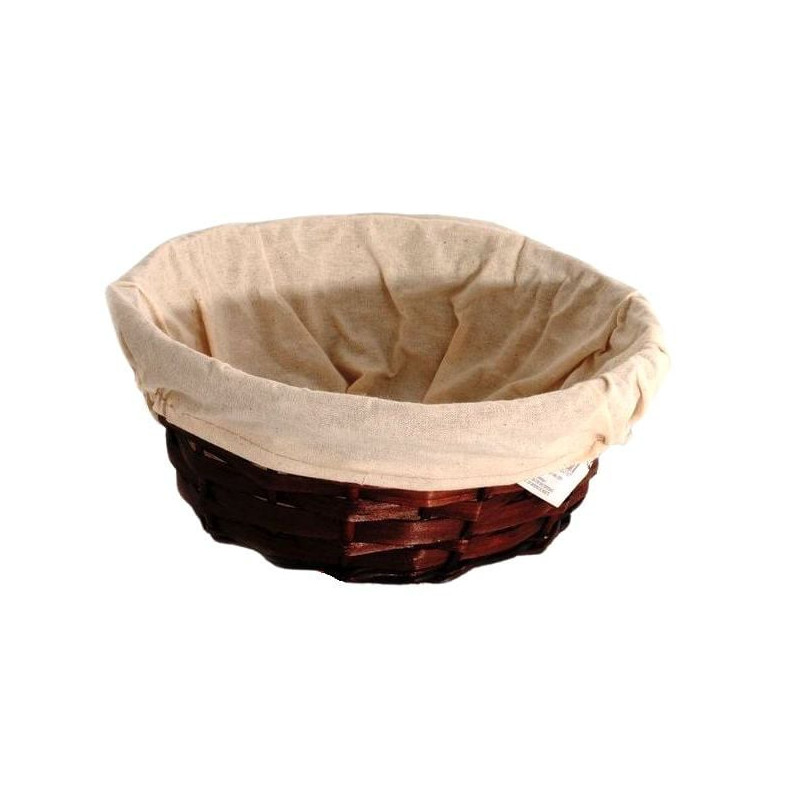 Cestino portapane sonda vimini 21x9cm noce scuro [vimca1620]