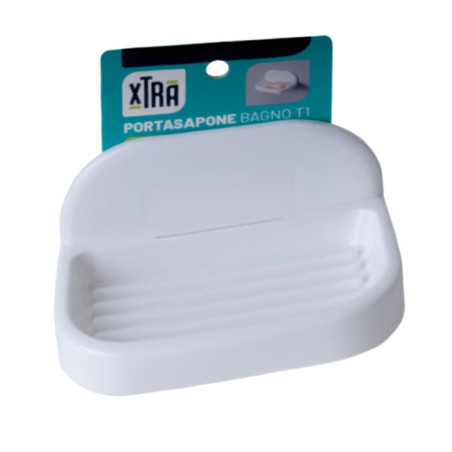 Portasapone xtra 11422 da muro 15x9.5x7.5cm bianco [tr5810]