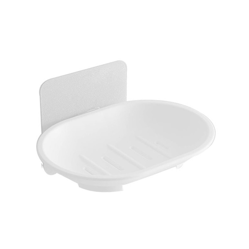 Portasapone xtra 11431 da muro con griglia 13x9.5x7.5cm bianco [r5340]