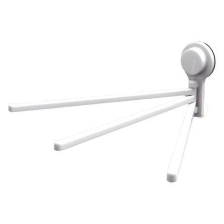 Portasciugamani xtra 11429 trebracci da muro 34x7x14cm bianco [r5310]