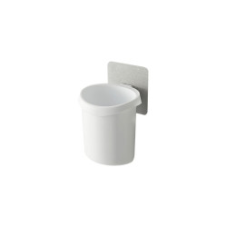 Portaspazzolini xtra 11432 da muro 10x9x13cm bianco [r5440]