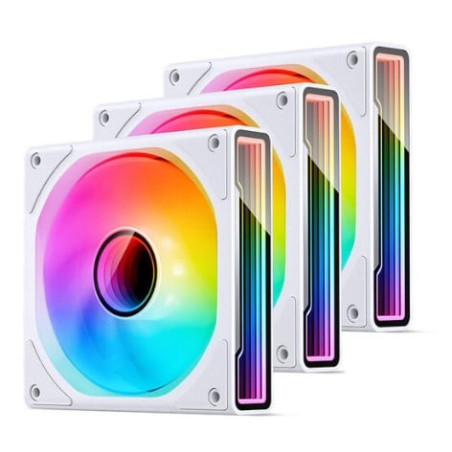 Ventole 120x120 jonsbo zk-120w rgb 120mm bianco