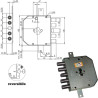 Serratura moia serratura sic.tripl.sx cil.e63 4 pistoni [res654/270sfb]