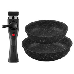 Set padelle ballarini bolzano nere 3pz [1011615]