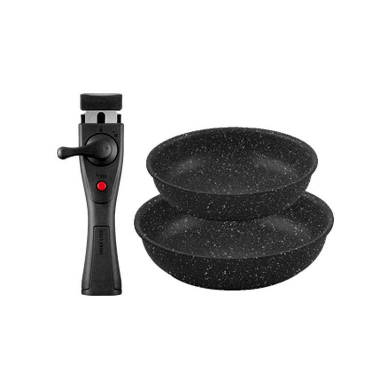 Set padelle ballarini bolzano nere 3pz [1011615]