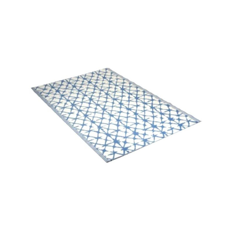 Tappeto da giardino koopman per interni/esterni 120x180cm blu/bianco
