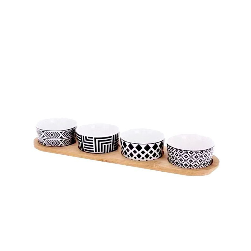 Ciotole decorative koopman vassoio aperitivo 5pz in ceramica [278000220]