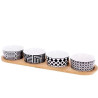 Ciotole decorative koopman vassoio aperitivo 5pz in ceramica [278000220]