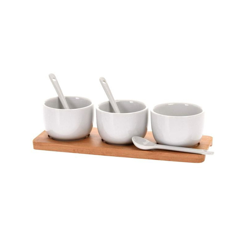 Ciotole decorative koopman vassoio aperitivo 7pz in ceramica [795880010]