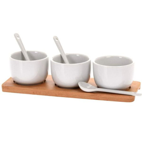 Ciotole decorative koopman vassoio aperitivo 7pz in ceramica [795880010]