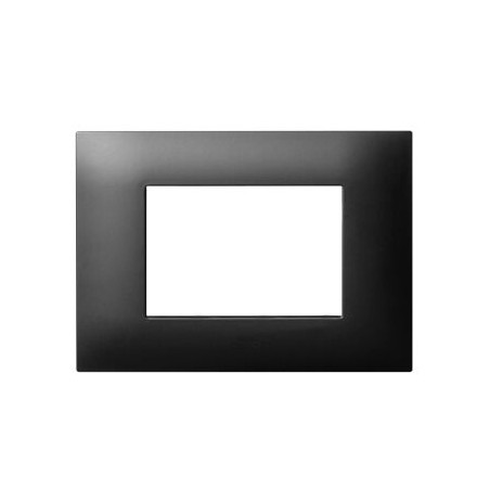 Placca ave young 44 tecnopolimero per scatola rettangolare 3 moduli