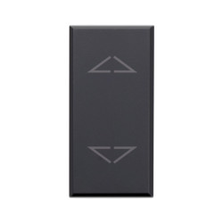 Commutatore ave tekla s44 2 pulsanti 1p 10ax 250v 1 modulo grigio