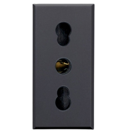 Presa bipasso ave tekla s44 2p+t 10/16a 250v 1 modulo grigio opaco