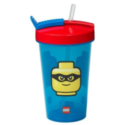 Tazza room copenhagen lego con cannuccia iconico classico bright