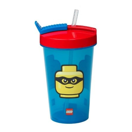 Tazza room copenhagen lego con cannuccia iconico classico bright