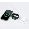 Pad di ricarica wireless duduu tap 3in1 compat magsafe 15w nero
