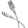 Cavo usb goobay 74532 tessile tipo a/c 2m bianco [74532]