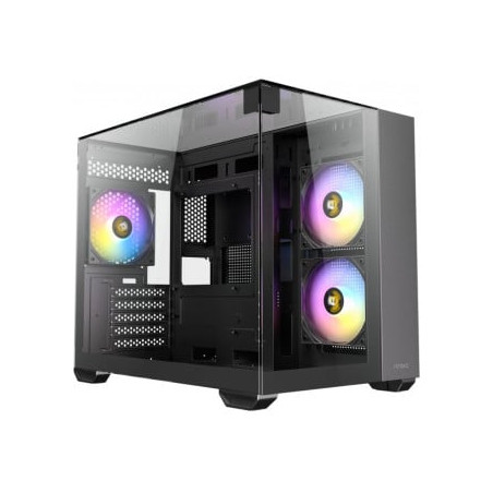 Case antec cx600m trio argb mini tower atx nero/trasparente [0-761345-10139-4]