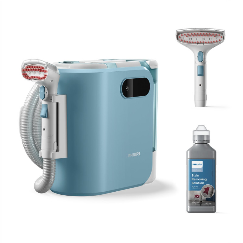 Smacchiatore philips serie 3000 pulitore a vapore 400w 1.600l blu/bianco