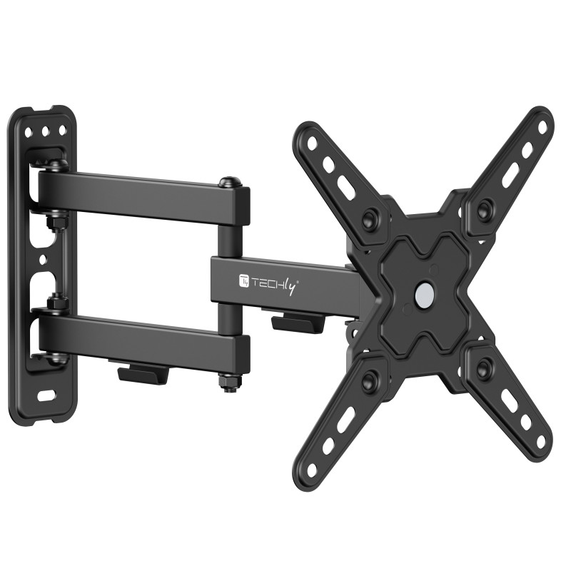 Supporto tv techly a muro universale 3 snodi per tv 13-42''