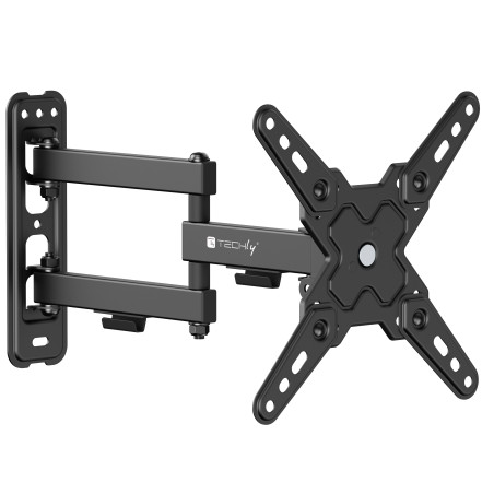 Supporto tv techly a muro universale 3 snodi per tv 13-42''