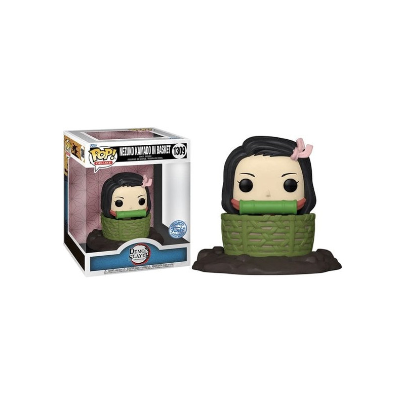 Funko pop demon slayer nezuko kamado in basket 1309 in vinile 9cm