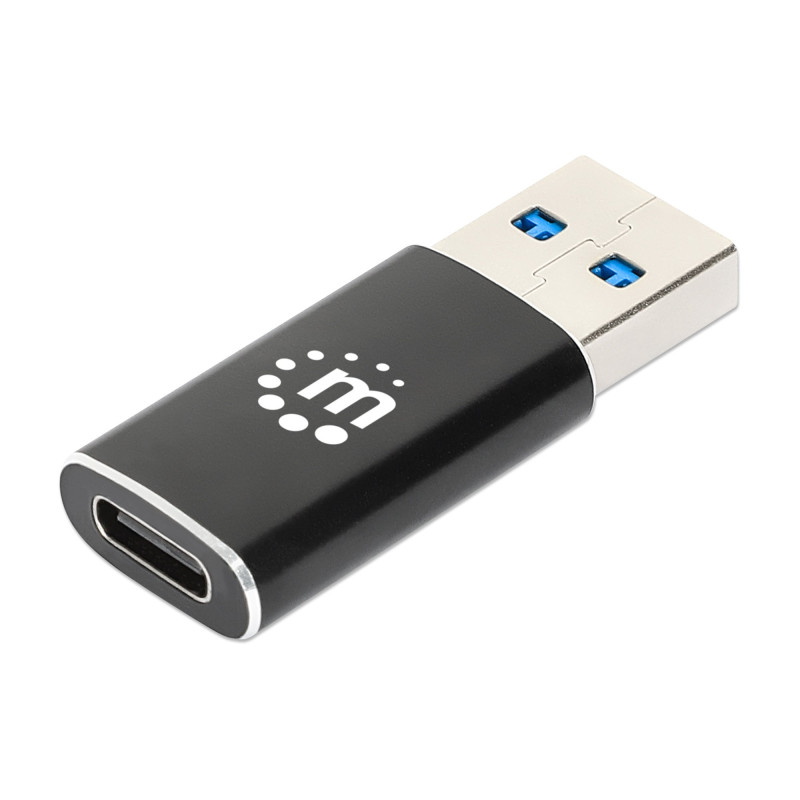 Adattatore manhattan usb-a/c nero