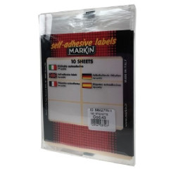 Etichette adesive markin 20x12mm bianco [x11014]