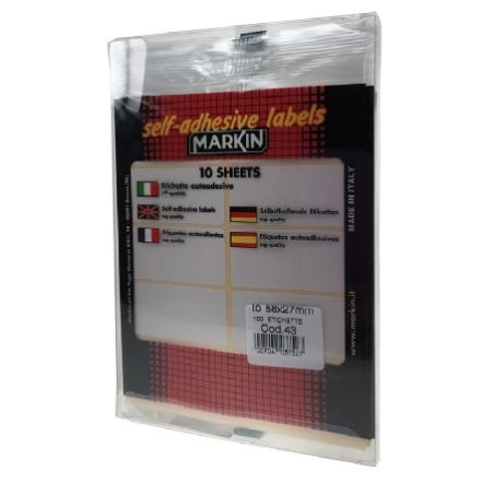Etichette adesive markin 20x12mm bianco [x11014]