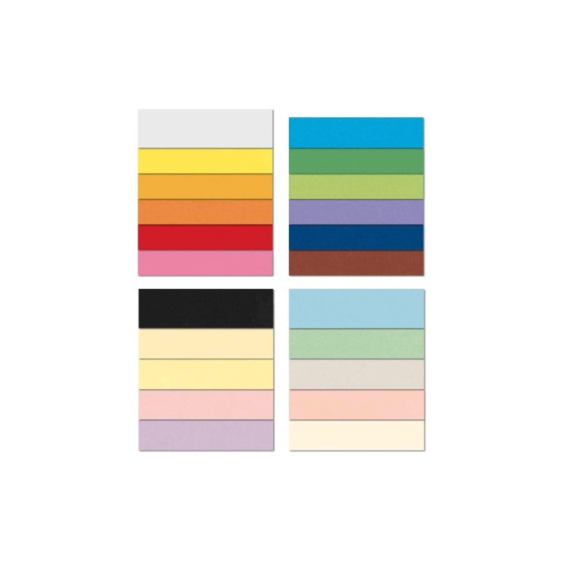 Cartoncini colorati favini prisma 220 cardboard 70x100cm nero 10pz