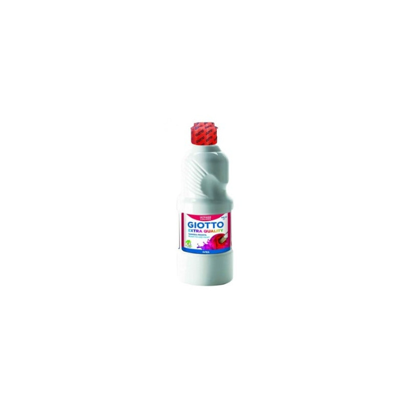 Barattolo di tempera acrilica giotto 500ml bianco [f532801]