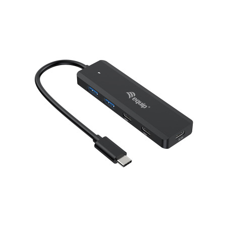 Hub equip usb 3.2 tip-c 4 porte nero [128964]
