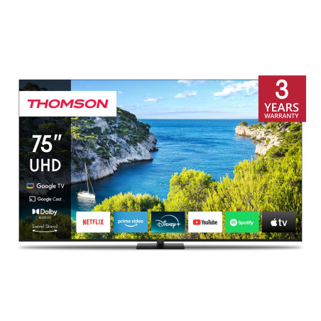 Tv led 75" thomson 75ug5c14 4k uhd 3840x2160p smart tv classe