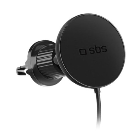 Caricabatterie wireless sbs da auto 15w nero