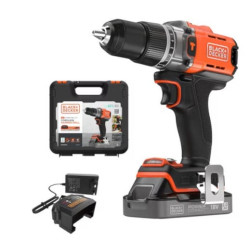Trapano avvitatore black & decker bcd383d1xk-qw a percussione