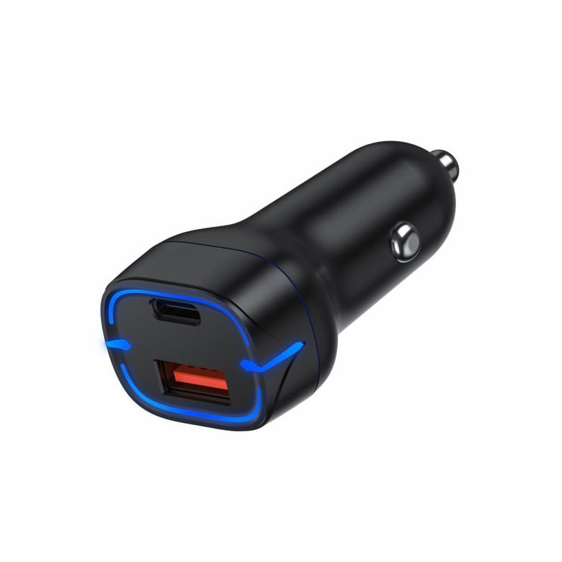 Alimentatore da auto tiemmetakeit 2 usb-a/c 38w nero [3994]