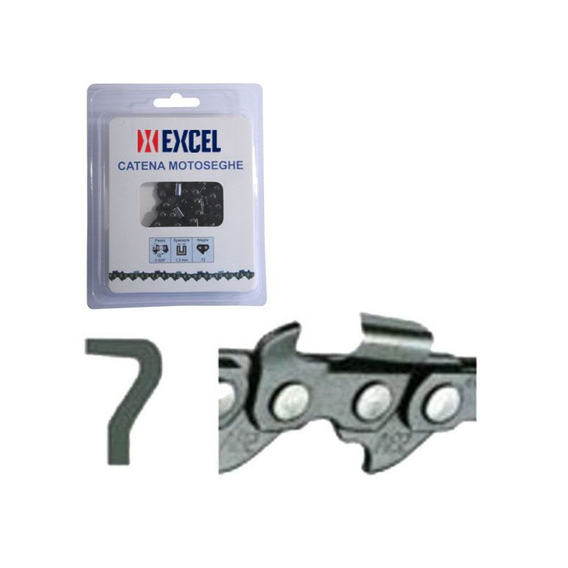 Catena motoseghe excel 12125 k1c-64e 3.25" grigio [bs-050-64dl]