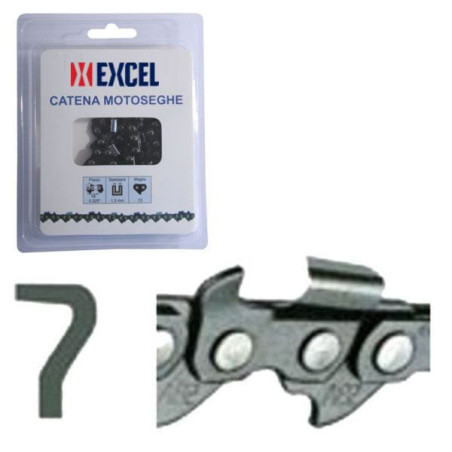 Catena motoseghe excel 12125 k1c-64e 3.25" grigio [bs-050-64dl]