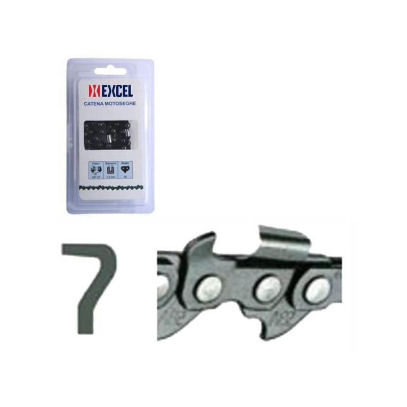 Catena motoseghe excel 12123 a2ep-68e 3/8" grigio [a-058-68dl]