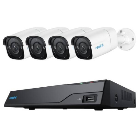 Kit videosorveglianza reolink 5mp con 4 telecamere a tubo/hdd 2tb