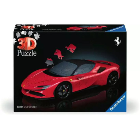 puzzle 3d ravensburger ferrari sf 90 stradale multicolore 108pz [11576]