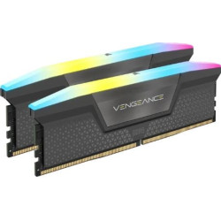 Ram dimm ddr5 32gb corsair rgb 6400mhz 1.4v cl32 nero 2pz [cmh32gx5m2b6400z32]