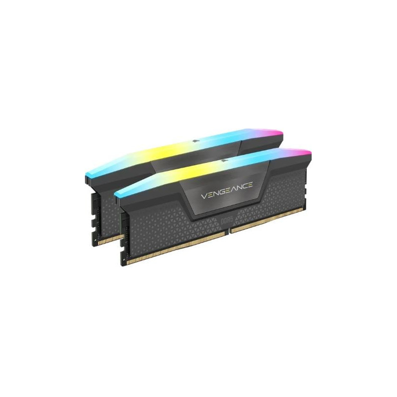 Ram dimm ddr5 32gb corsair rgb 6400mhz 1.4v cl32 nero 2pz [cmh32gx5m2b6400z32]