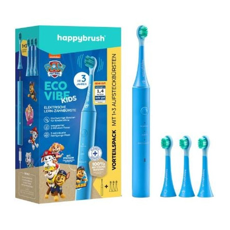 Spazzolino da denti elettrico per bambini happybrush ecovibe kids