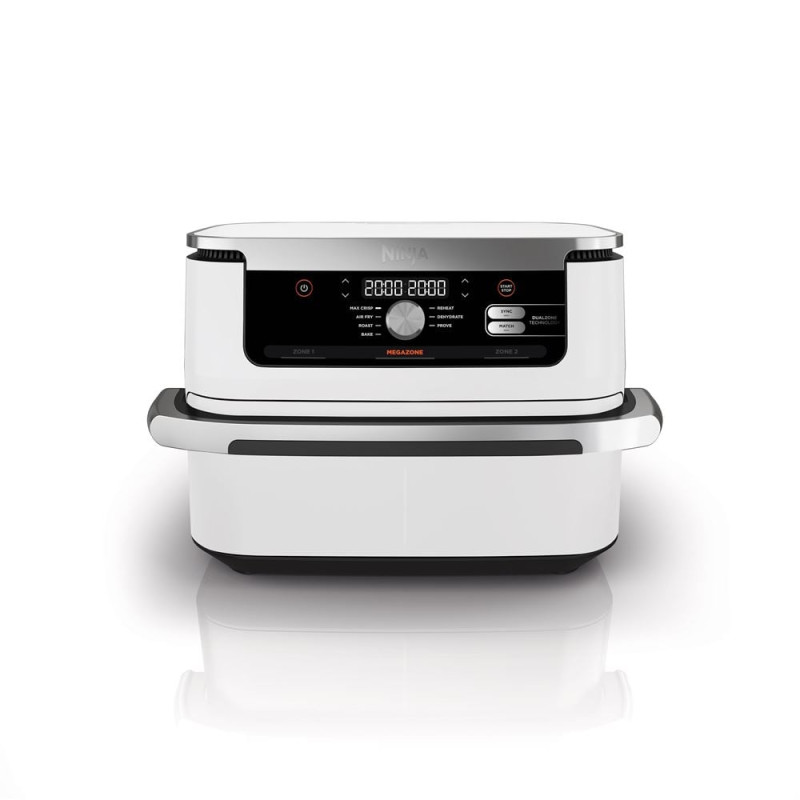 Friggitrice ad aria ninja foodi flexcrawer 10.4l 2470w bianco/acciaio