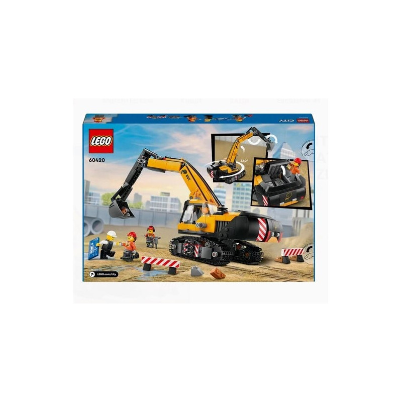 Lego esclavatore da cantiere giallo 633pz [60420]